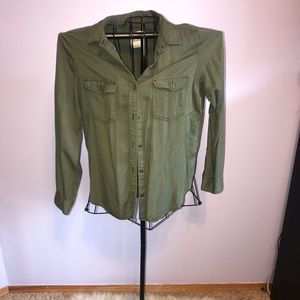 Green flowy cover up cardigan